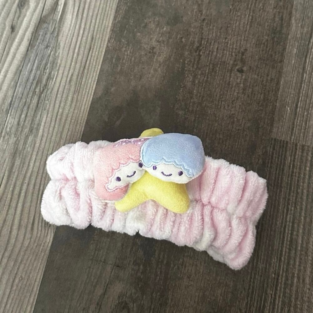 sanrio creme little twin stars plush headband pink